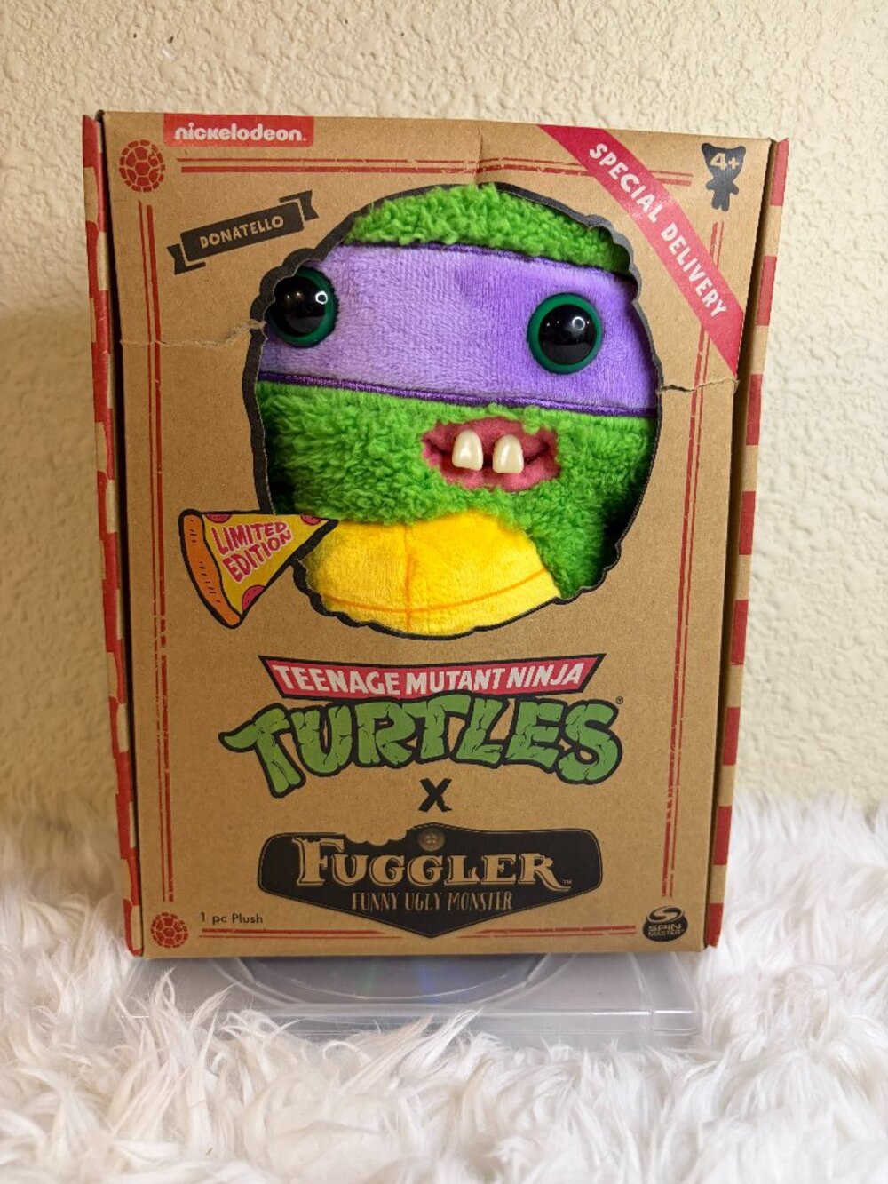 Fuggler TMNT Donatello 9" Plush Teenage Mutant Ninja Turtles Limited Edition NWT